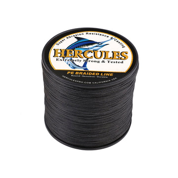 300M 328Yds Black 10lb-300lb HERCULES PE Braided Fishing Line 8 Strands HERCULES
